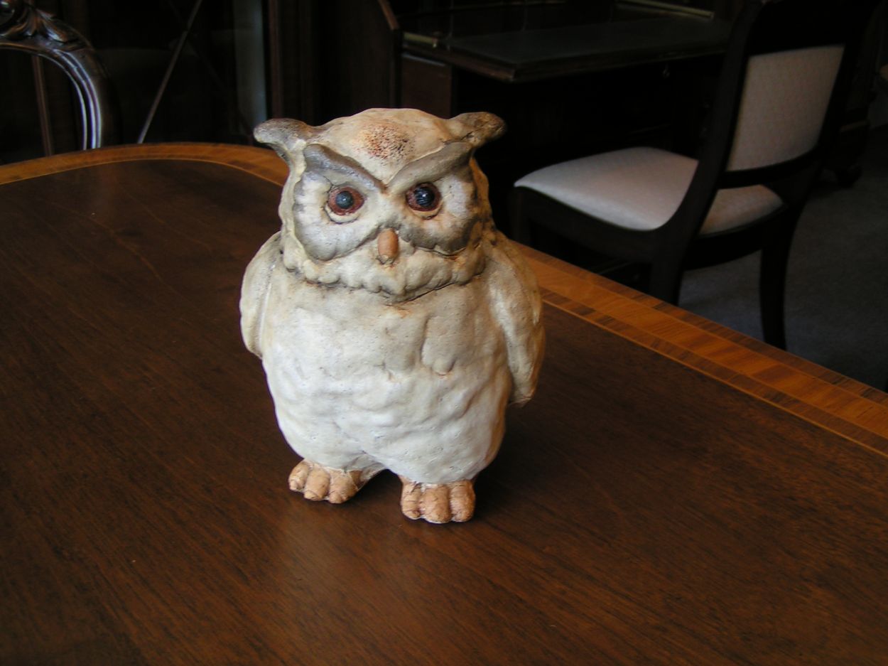 artikelnr. 00663 Uiltje Keramiek 23,5 cm hoog: prijs 32,50 euro
23,5 cm hoog, in nieuwstaat.
Keywords: Uiltje Keramiek 23,5 cm hoog