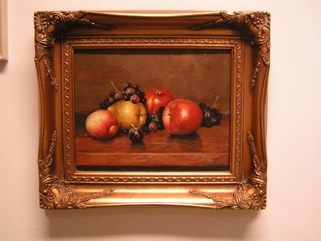 Verkocht artikelnr. 001195 schilderij olieverf stilleven gesigneerd
gesigneerd fazantenoe

30x 35cm
Keywords: schilderij olieverf stilleven gesigneerd