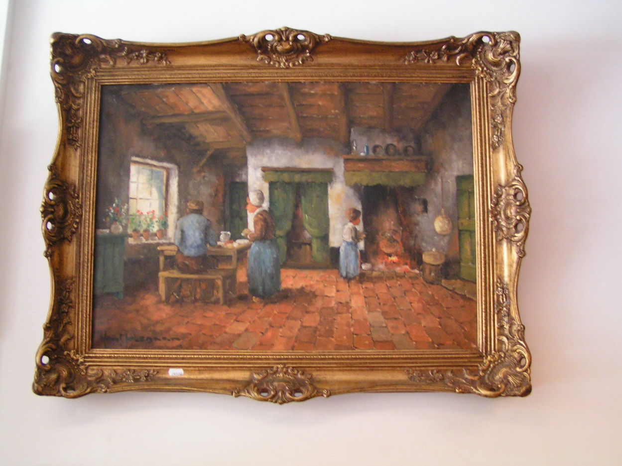 0001298 Boeren Interieur schilderij van Molegaan: prijs 179 euro
jaren '60, gesigneerd Molegaan

Keywords: boeren interieur schilderij; jaren '60, gesigneerd Molegaan