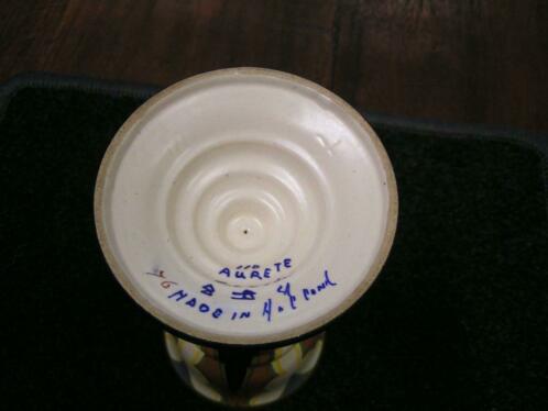 artikelnr. 201930 Hollands Pateel Beker: 30 euro
110 Aurete
 Gouda
Made in Holland

Puntgaaf!
Keywords: Hollands Pateel Beker